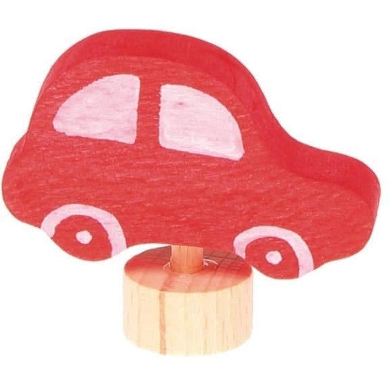 Figura decorativa auto rojo