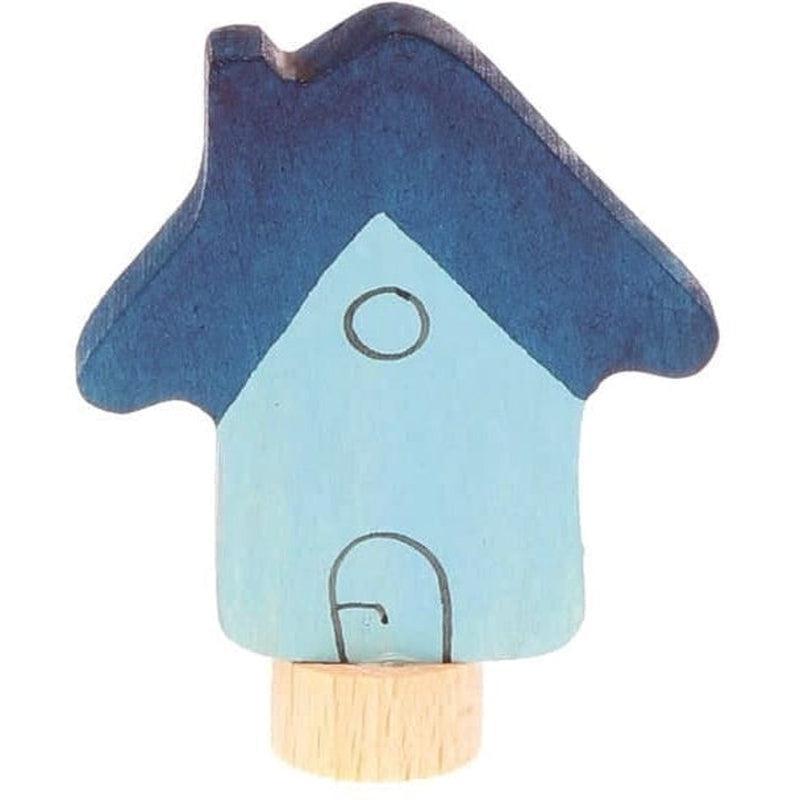 Figura decorativa casa azul