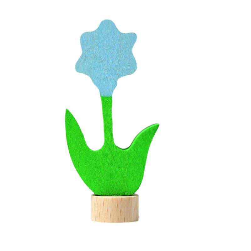 Figura decorativa flor azul