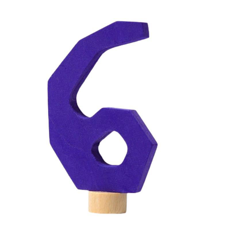 Número decorativo antroposófico 6