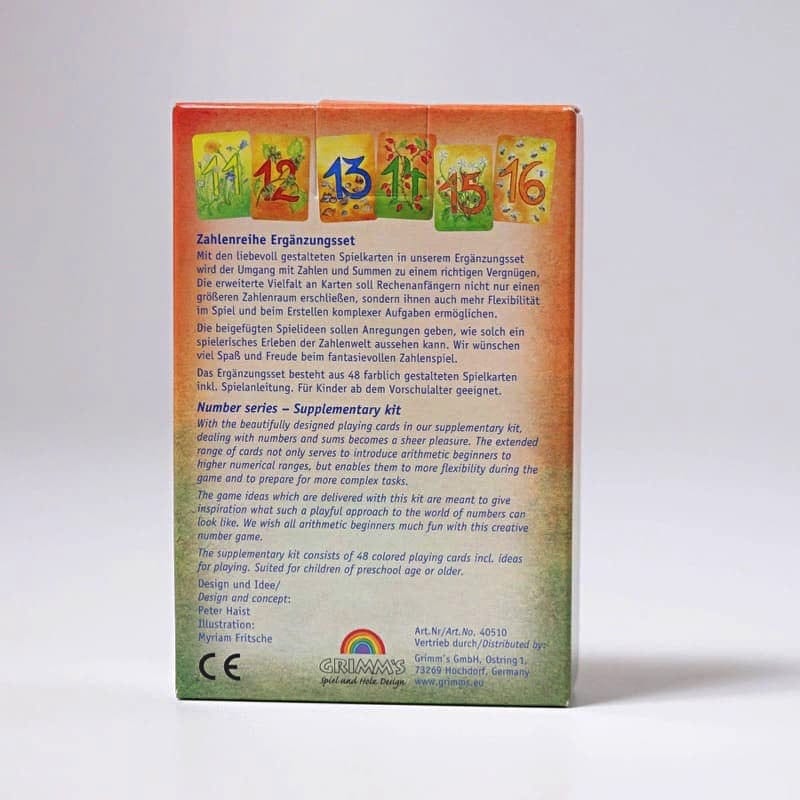 Tarjetas complementarias numéricas de Grimm&#39;s en Libélula Azul