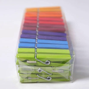 Set pinzas para ropa arcoiris de Grimm's en Libélula Azul
