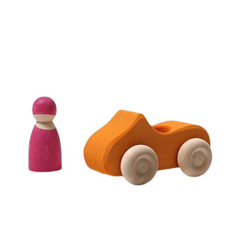 Convertible amarillo pequeño