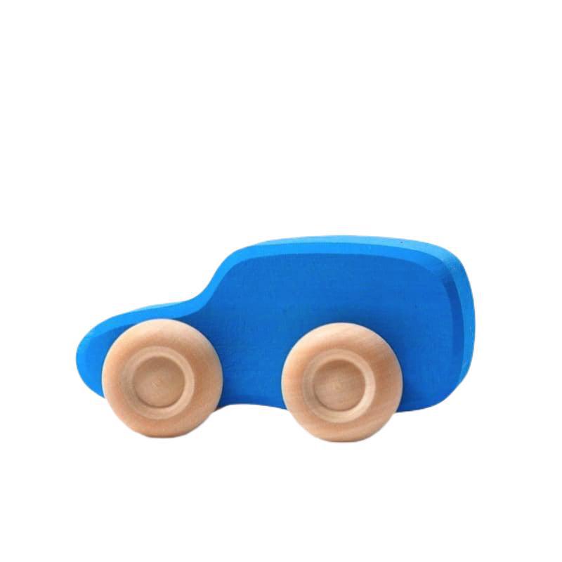 Auto azul familiar