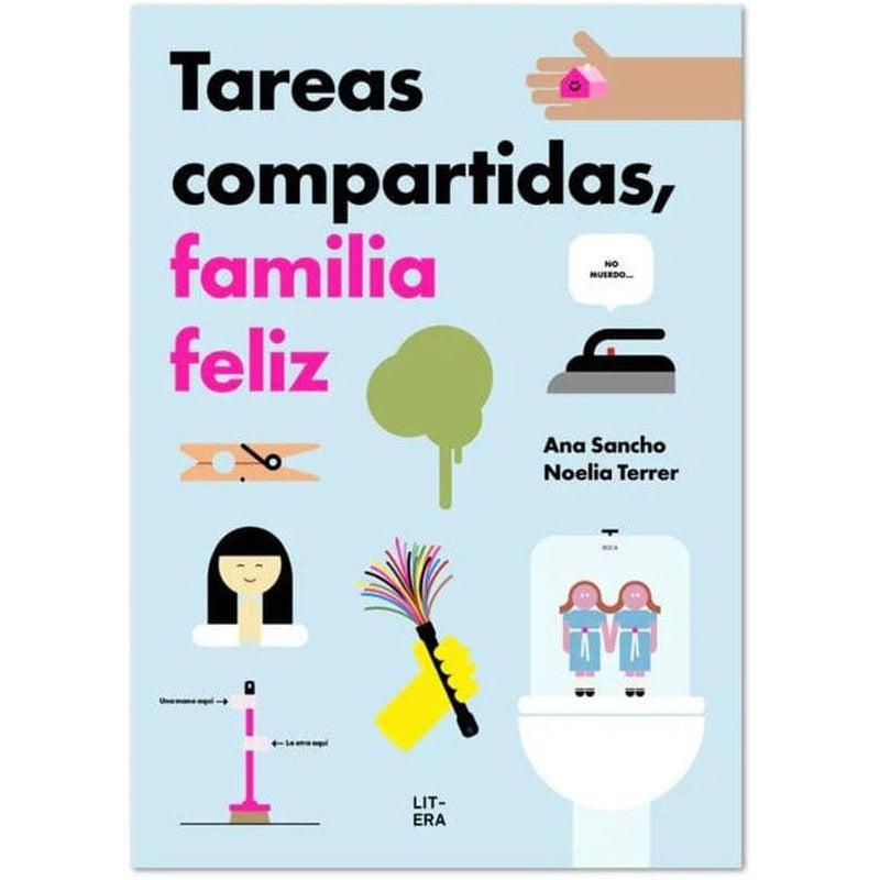 Tareas compartidas, familia feliz de Editorial Litera en Libélula Azul