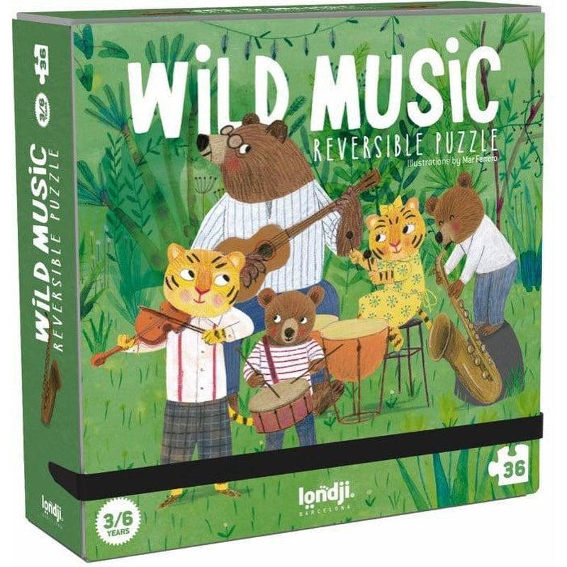 Puzzle de bolsillo reversible Wild music