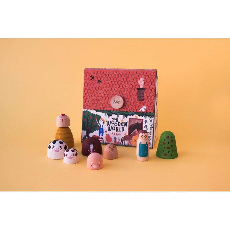 Set My wooden world farm