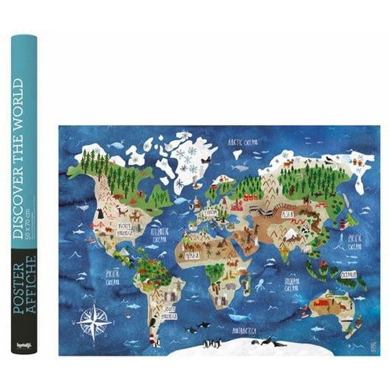 Poster Discover the world de Londji en Libélula Azul