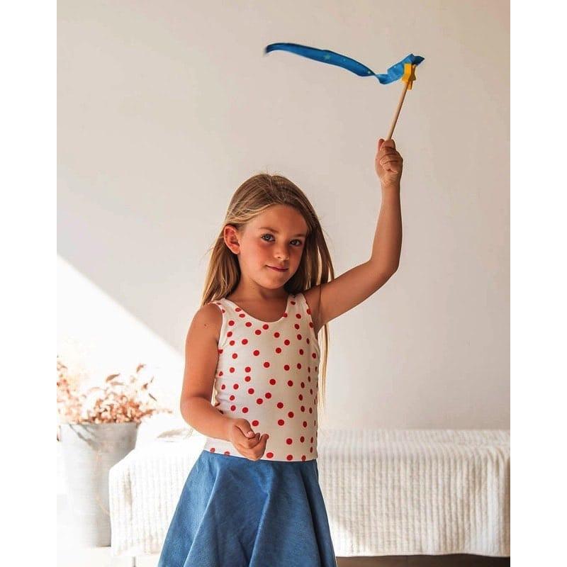 Varita mágica mini estrella de Sarah&#39;s Silks en Libélula Azul