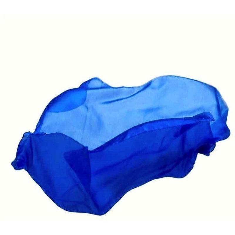 Pañuelo grande azul real de Sarah&#39;s Silks en Libélula Azul