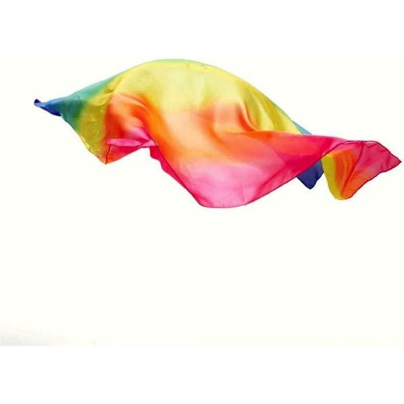 Pañuelo grande encantado arcoiris de Sarah's Silks en Libélula Azul