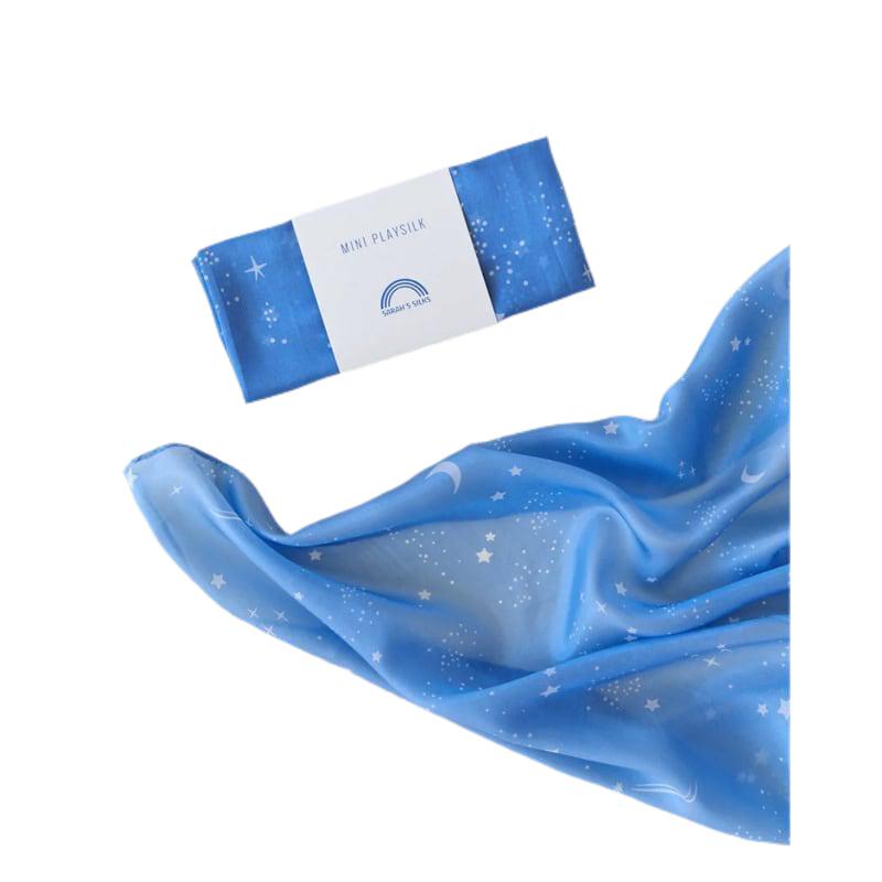 Pañuelo mini celestial de Sarah&#39;s Silks en Libélula Azul