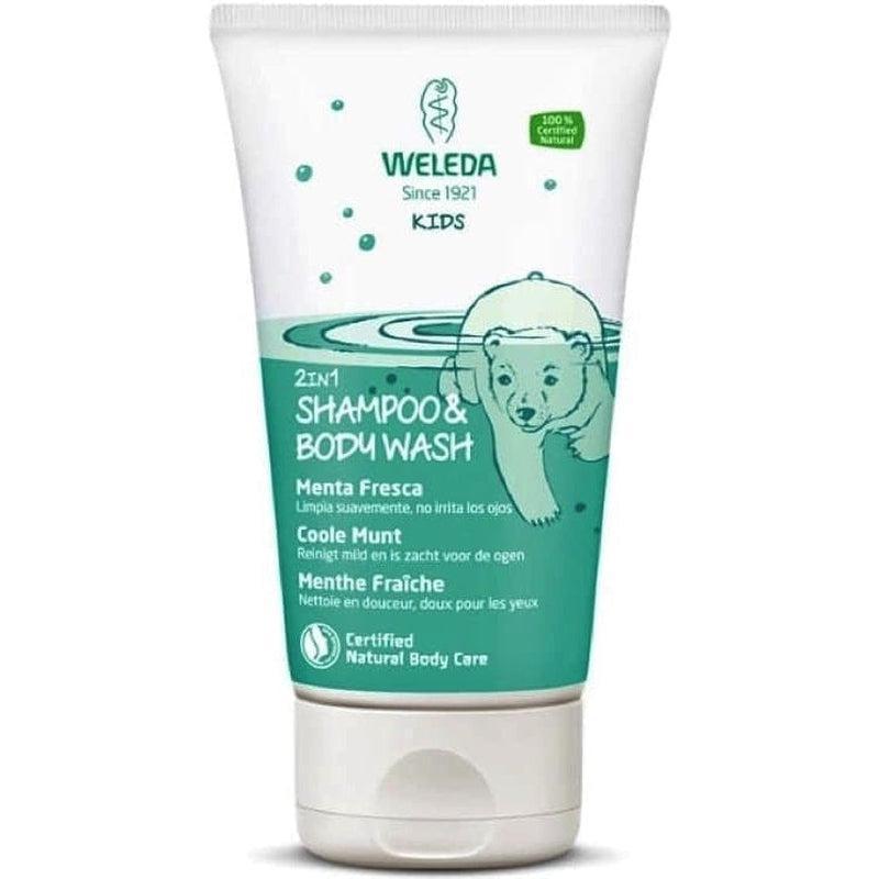 Shampoo y gel de ducha kids menta fresca 150 ml