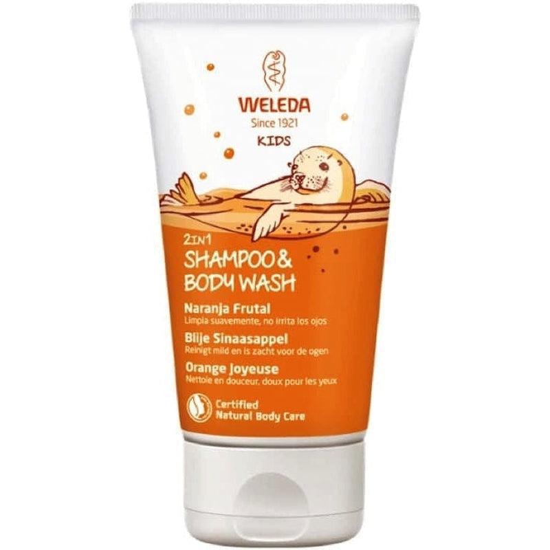 Shampoo y gel de ducha kids naranja frutal 150 ml