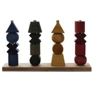 Encajable formas geométricas xl arcoiris de Wooden Story en Libélula Azul