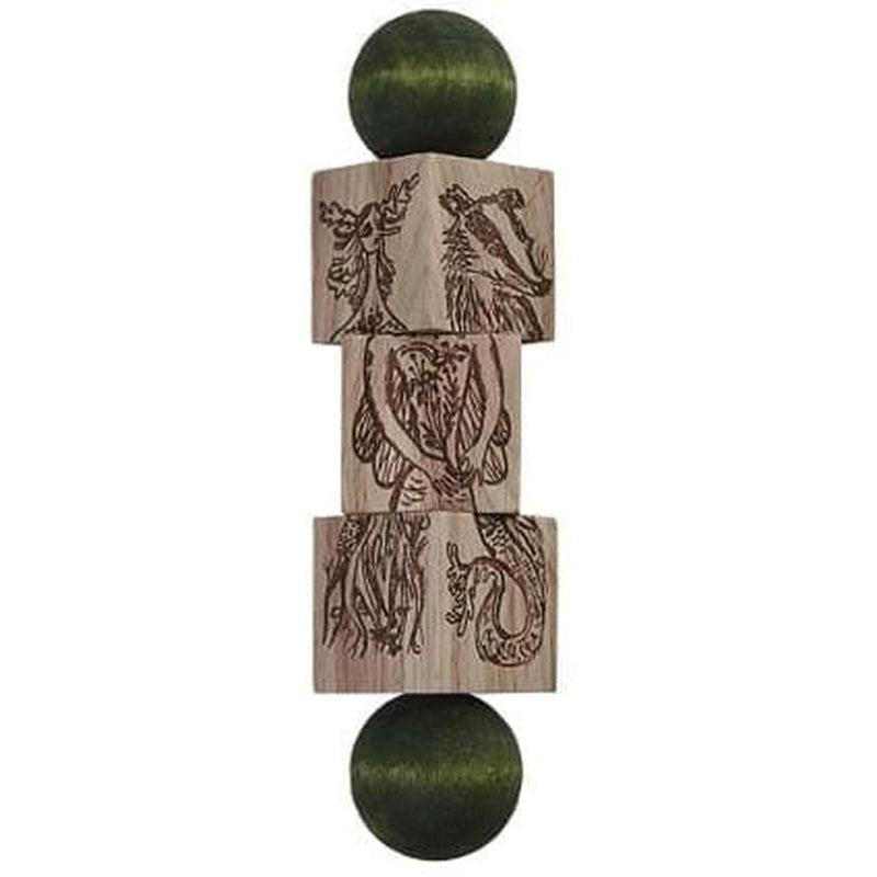 Gira bloques bosque mágico verde de Wooden Story en Libélula Azul