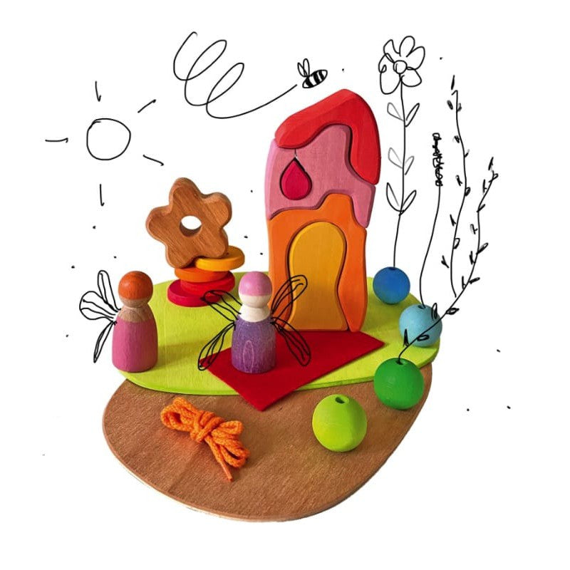 Set minimundo Prado de flores