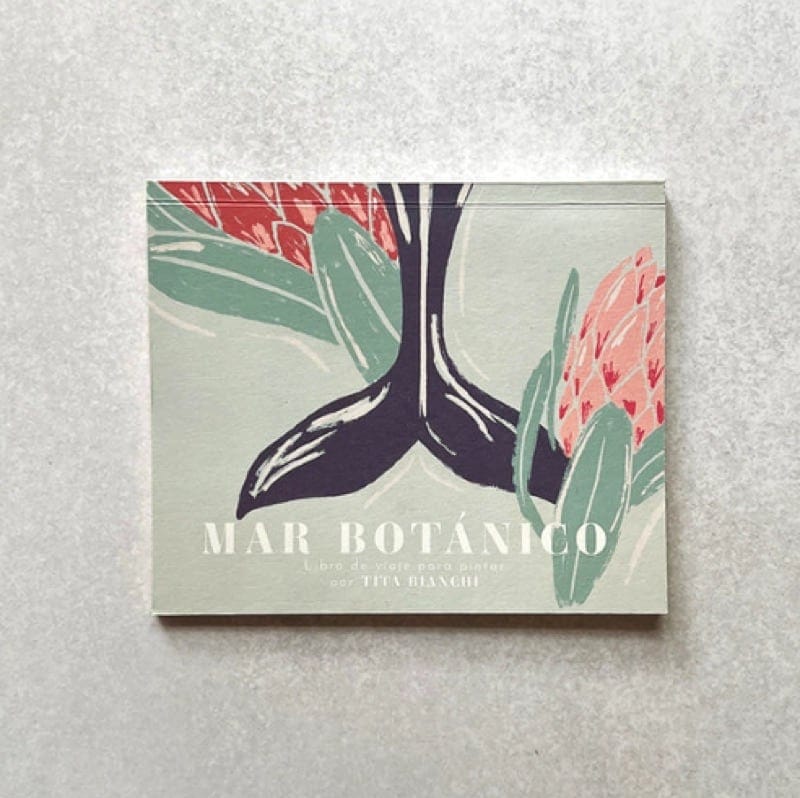 Libro de viaje Mar botánico de Libélula Azul en Libélula Azul